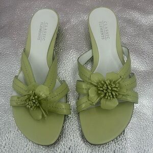 Classic Element Sage Green Sandal Size 8